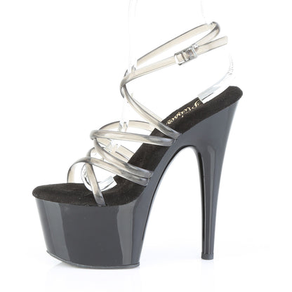 ADORE-706 7" Heel, 2 3/4" PF Criss Cross Ankle Strap Sandal