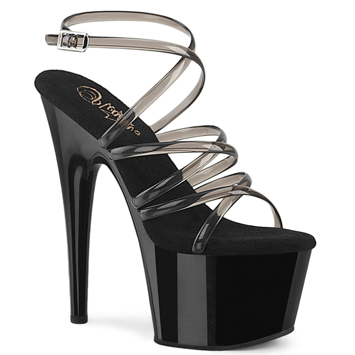 ADORE-706 7" Heel, 2 3/4" PF Criss Cross Ankle Strap Sandal
