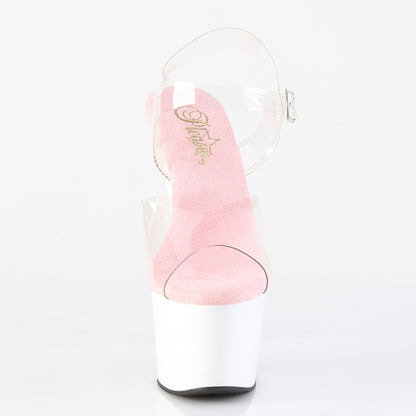 ADORE-708 7" Heel, 2 3/4" PF Ankle Strap Sandal