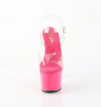 ADORE-708 7" Heel, 2 3/4" PF Ankle Strap Sandal