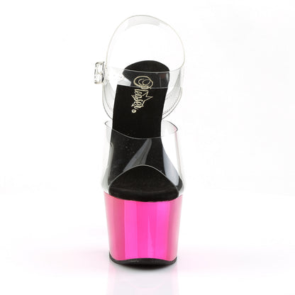 ADORE-708 7" Heel, 2 3/4" PF Ankle Strap Sandal