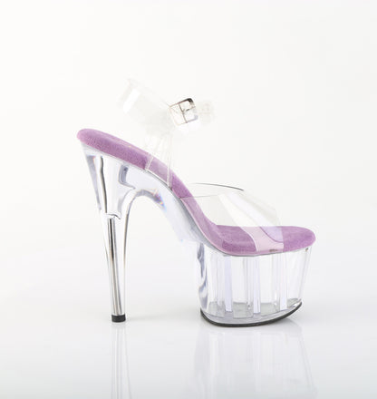 ADORE-708 7" Heel, 2 3/4" PF Ankle Strap Sandal