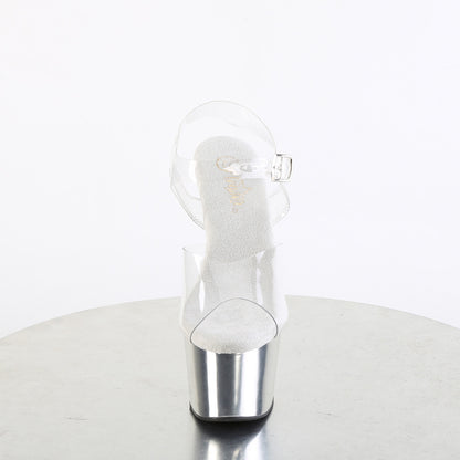 ADORE-708 7" Heel, 2 3/4" PF Ankle Strap Sandal