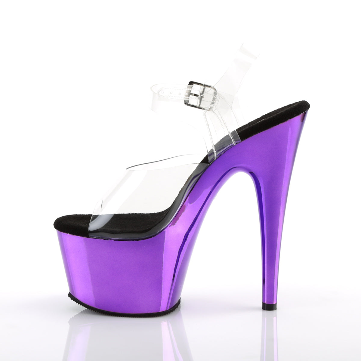 ADORE-708 7" Heel, 2 3/4" PF Ankle Strap Sandal
