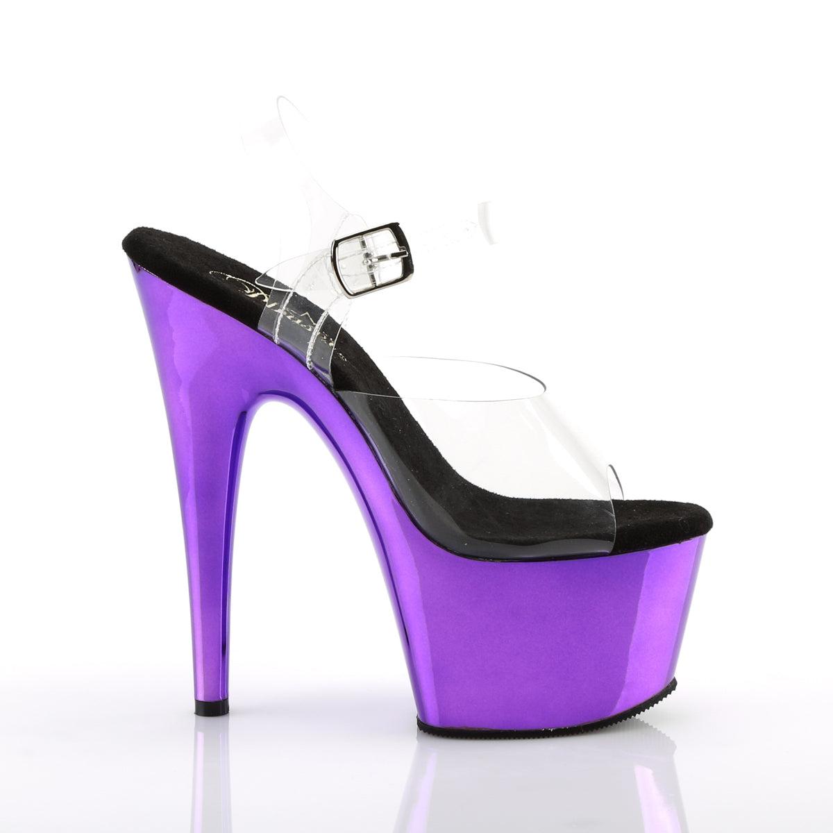 ADORE-708 7" Heel, 2 3/4" PF Ankle Strap Sandal