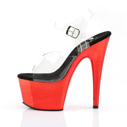 ADORE-708 7" Heel, 2 3/4" PF Ankle Strap Sandal