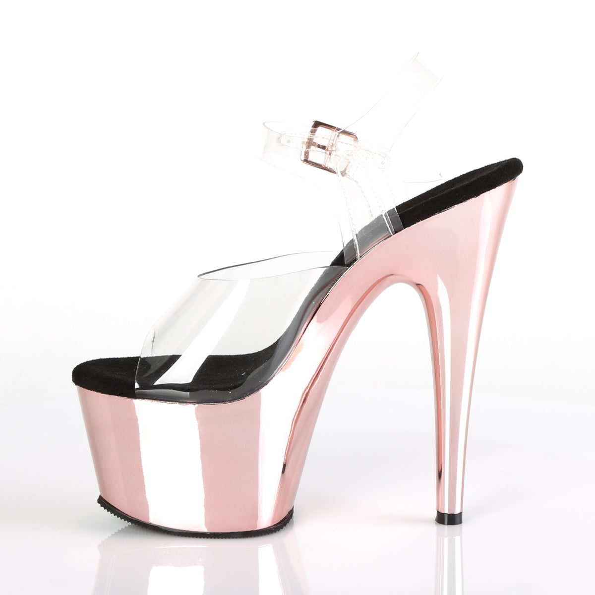 ADORE-708 7" Heel, 2 3/4" PF Ankle Strap Sandal