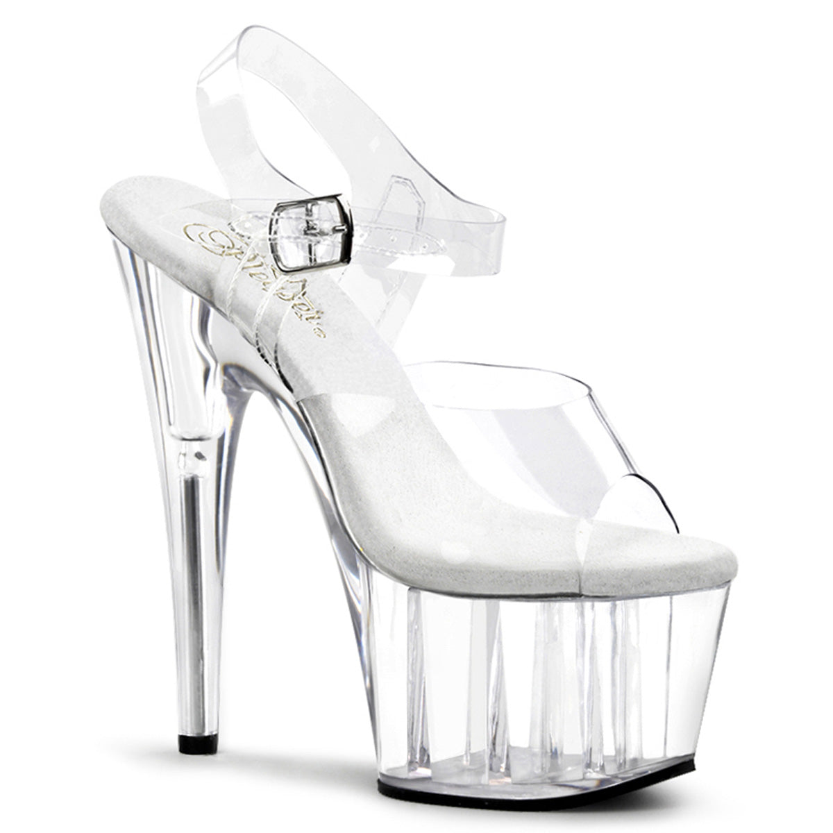 ADORE-708 7" Heel, 2 3/4" PF Ankle Strap Sandal