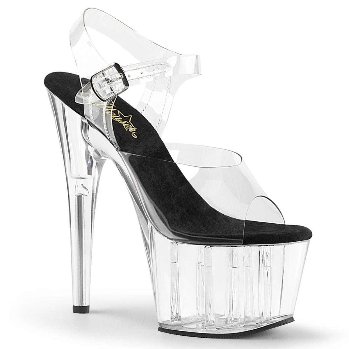 ADORE-708 7" Heel, 2 3/4" PF Ankle Strap Sandal