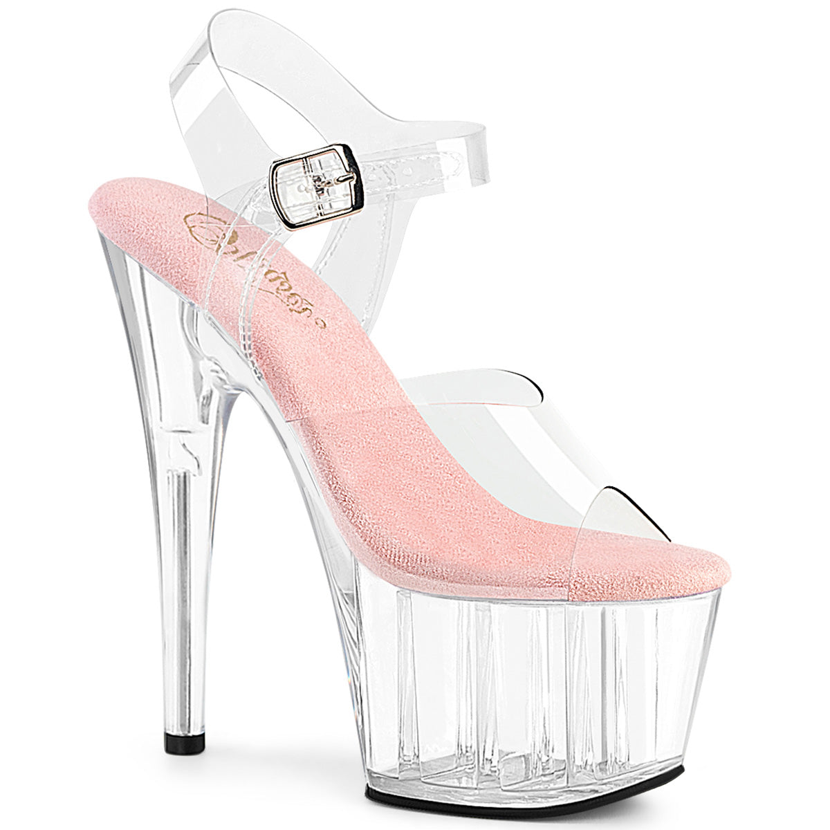 ADORE-708 7" Heel, 2 3/4" PF Ankle Strap Sandal