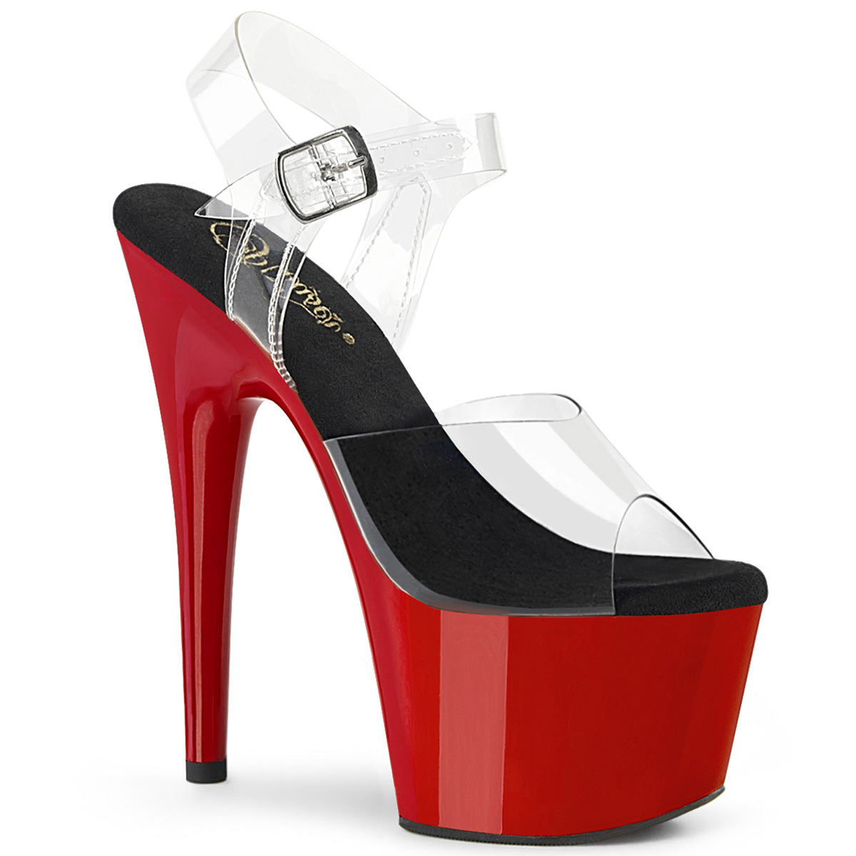 ADORE-708 7" Heel, 2 3/4" PF Ankle Strap Sandal