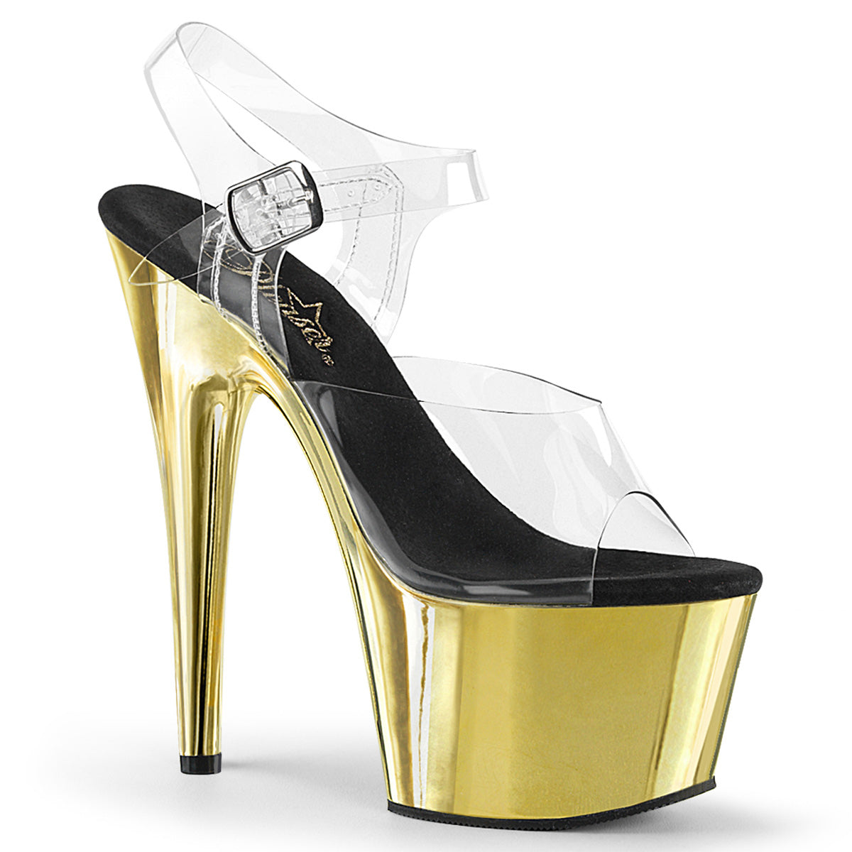 ADORE-708 7" Heel, 2 3/4" PF Ankle Strap Sandal