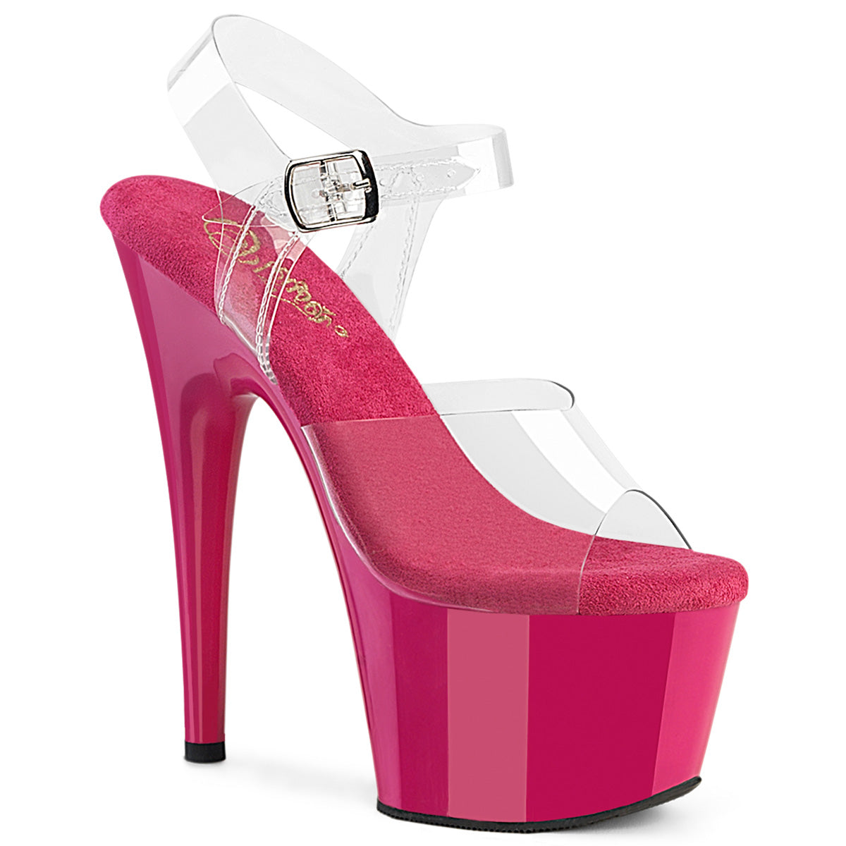ADORE-708 7" Heel, 2 3/4" PF Ankle Strap Sandal
