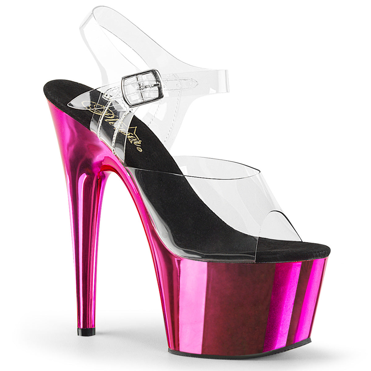 ADORE-708 7" Heel, 2 3/4" PF Ankle Strap Sandal