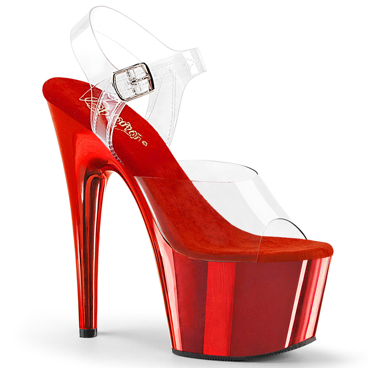 ADORE-708 7" Heel, 2 3/4" PF Ankle Strap Sandal