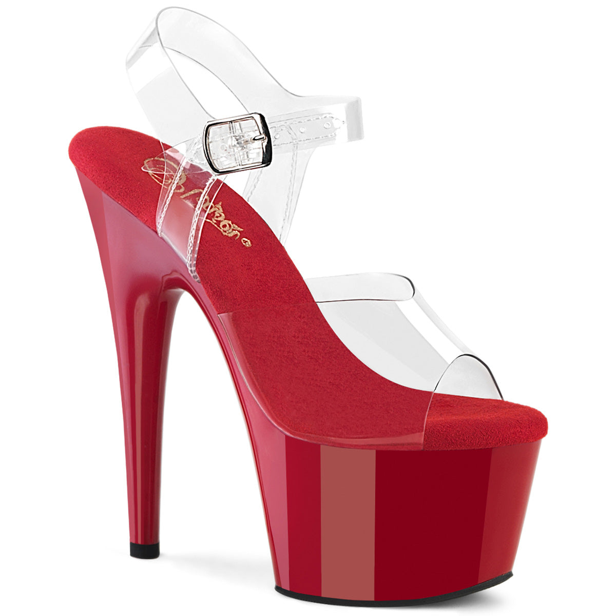 ADORE-708 7" Heel, 2 3/4" PF Ankle Strap Sandal