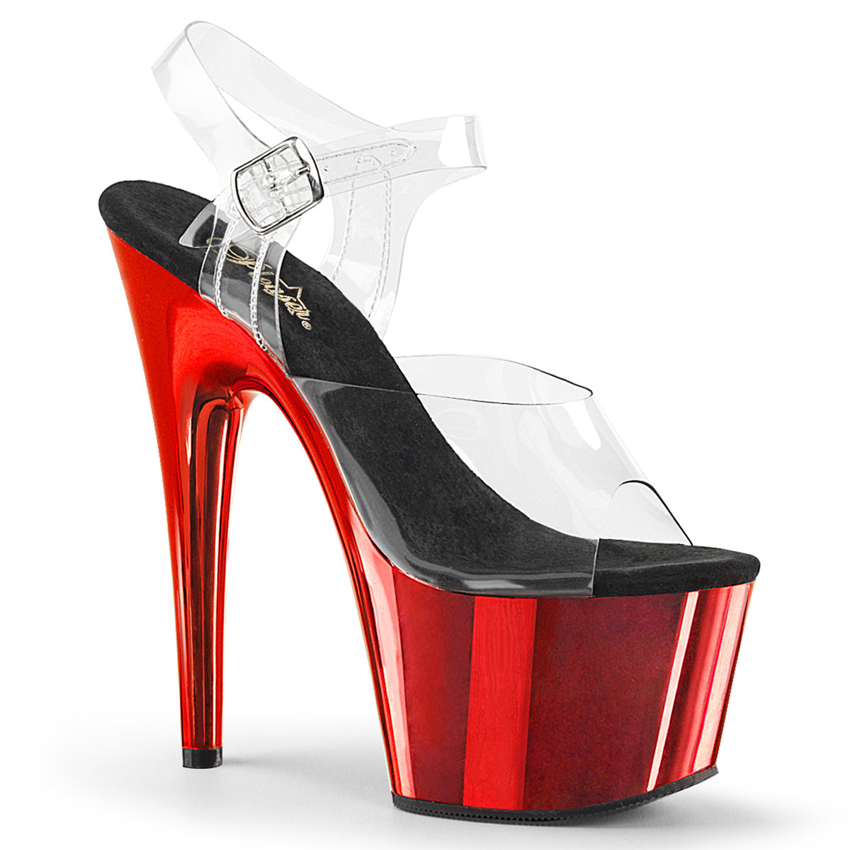 ADORE-708 7" Heel, 2 3/4" PF Ankle Strap Sandal