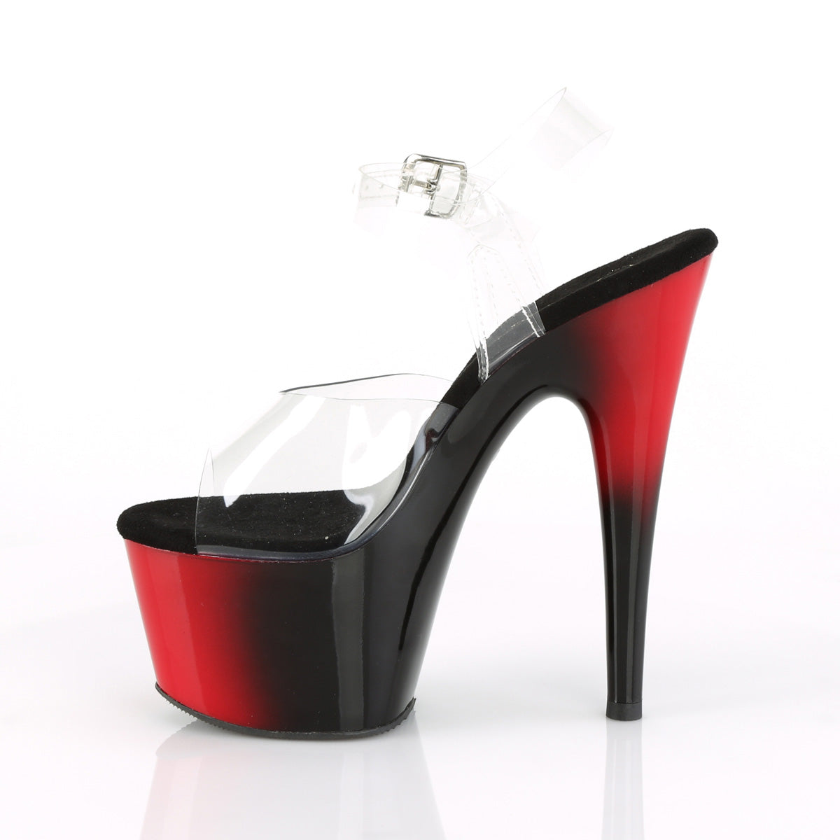 ADORE-708BR 7" Heel, 2 3/4" PF Two Tone Ankle Strap Sandal