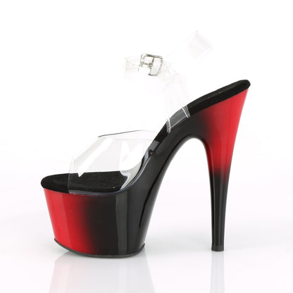 ADORE-708BR 7" Heel, 2 3/4" PF Two Tone Ankle Strap Sandal