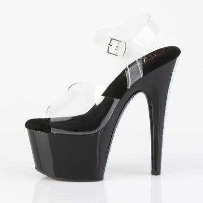 ADORE-708CRS-2 7" Heel, 2 3/4" PF Ankle Strap Sandal