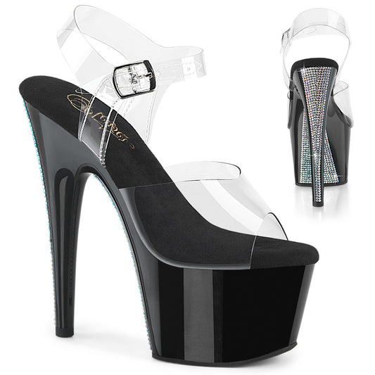 ADORE-708CRS-2 7" Heel, 2 3/4" PF Ankle Strap Sandal