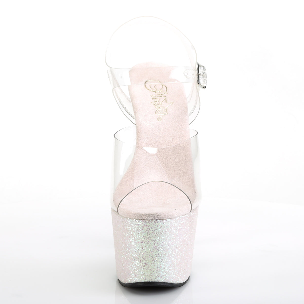 ADORE-708HMG 7" Heel, 2 3/4" PF Ankle Strap Sandal