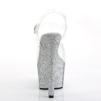 ADORE-708HMG 7" Heel, 2 3/4" PF Ankle Strap Sandal