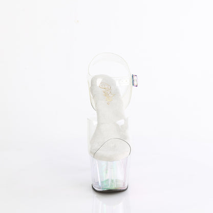 ADORE-708HT 7" Heel, 2 3/4" Tinted PF Ankle Strap Sandal
