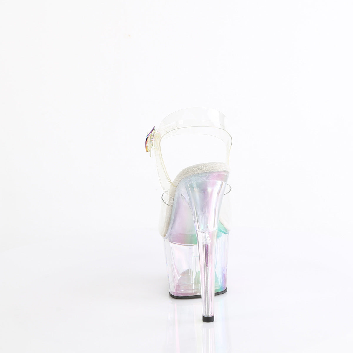 ADORE-708HT 7" Heel, 2 3/4" Tinted PF Ankle Strap Sandal