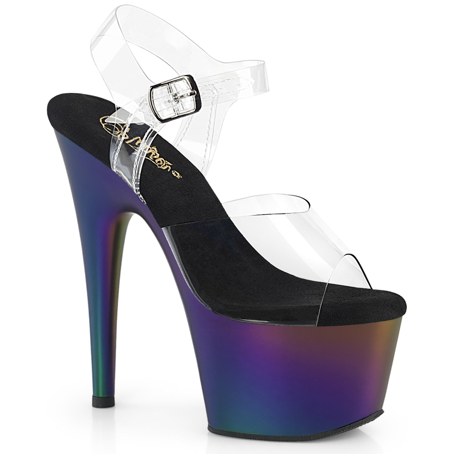 ADORE-708MCH *7" Heel, 2 3/4" PF Ankle Strap Sandal