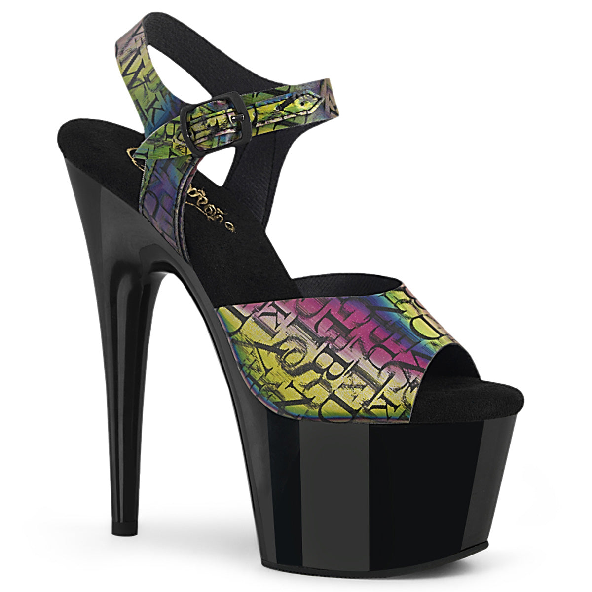 ADORE-708N-LTP *7" Heel, 2 3/4" PF Ankle Strap Sandal
