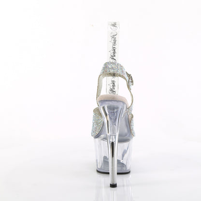 ADORE-708N-RS 7" Heel, 2 3/4" PF RS Embellished Ankle Strap Sandal
