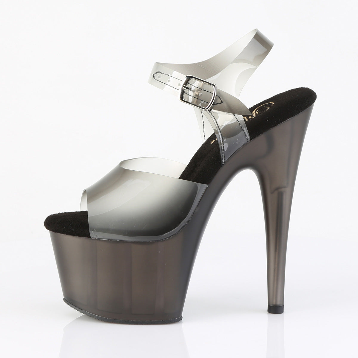 ADORE-708N-T 7" Heel, 2 3/4" Tinted PF Ankle Strap Sandal