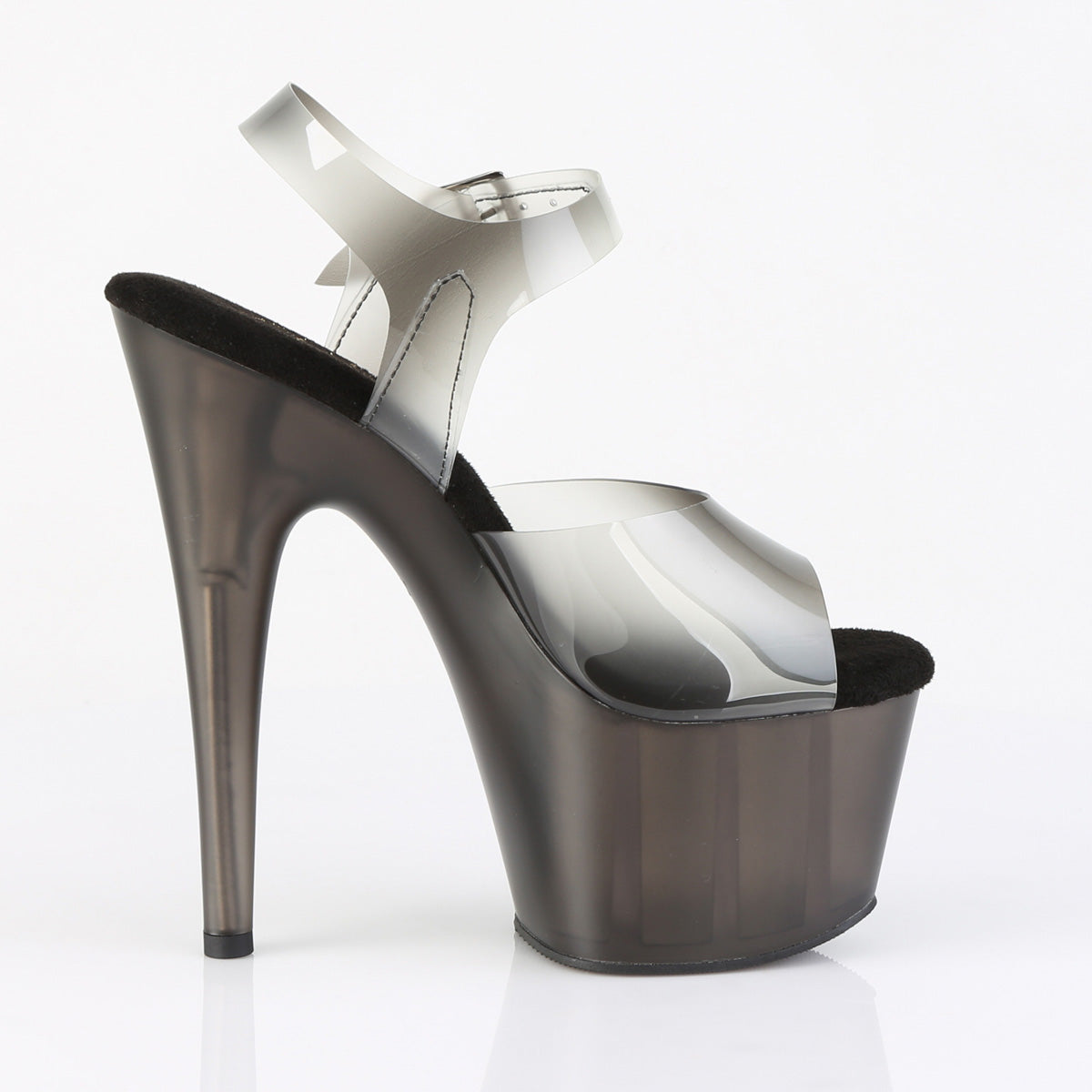 ADORE-708N-T 7" Heel, 2 3/4" Tinted PF Ankle Strap Sandal