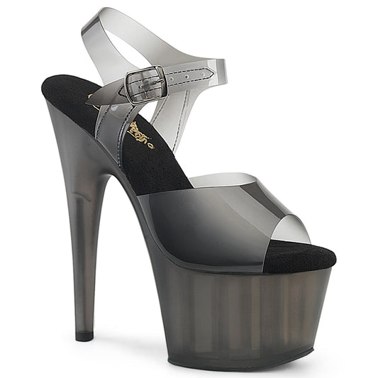 ADORE-708N-T 7" Heel, 2 3/4" Tinted PF Ankle Strap Sandal