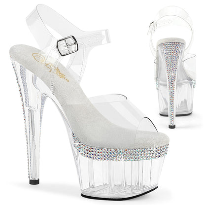 ADORE-708PHRS 7" Heel, 2 3/4" PF Ankle Strap Sandal w/ RS Lines