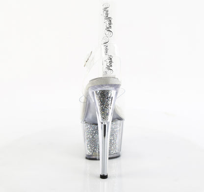 ADORE-708PREM-RSI 7" Heel, 2 3/4" PF Ankle Strap Sandal w/RS Inserts