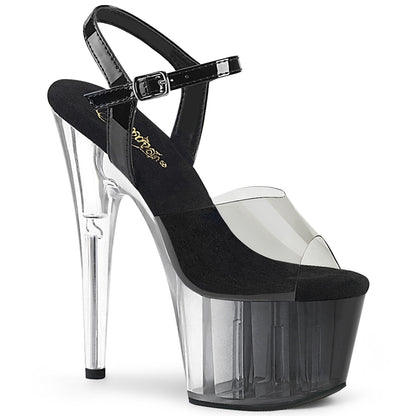 ADORE-708T-1 7" Heel, 2 3/4" PF Ombre Ankle Strap Sandal