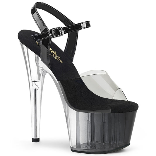 ADORE-708T-1 7" Heel, 2 3/4" PF Ombre Ankle Strap Sandal