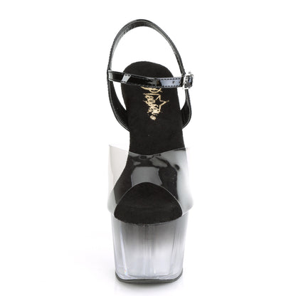 ADORE-708T-2 7" Heel, 2 3/4" PF Ombre Ankle Strap Sandal