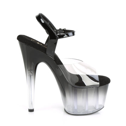 ADORE-708T-2 7" Heel, 2 3/4" PF Ombre Ankle Strap Sandal