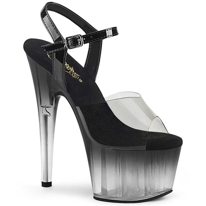 ADORE-708T-2 7" Heel, 2 3/4" PF Ombre Ankle Strap Sandal