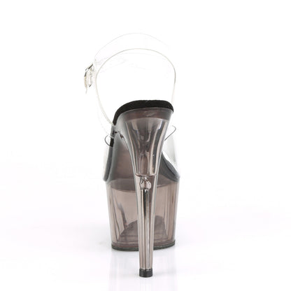 ADORE-708T 7" Heel, 2 3/4" Tinted PF Ankle Strap Sandal