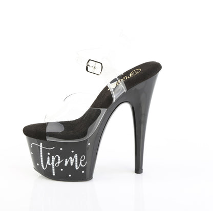 ADORE-708TIP-02 7" Heel, 2 3/4" PF Ankle Strap Sandal w/ RS