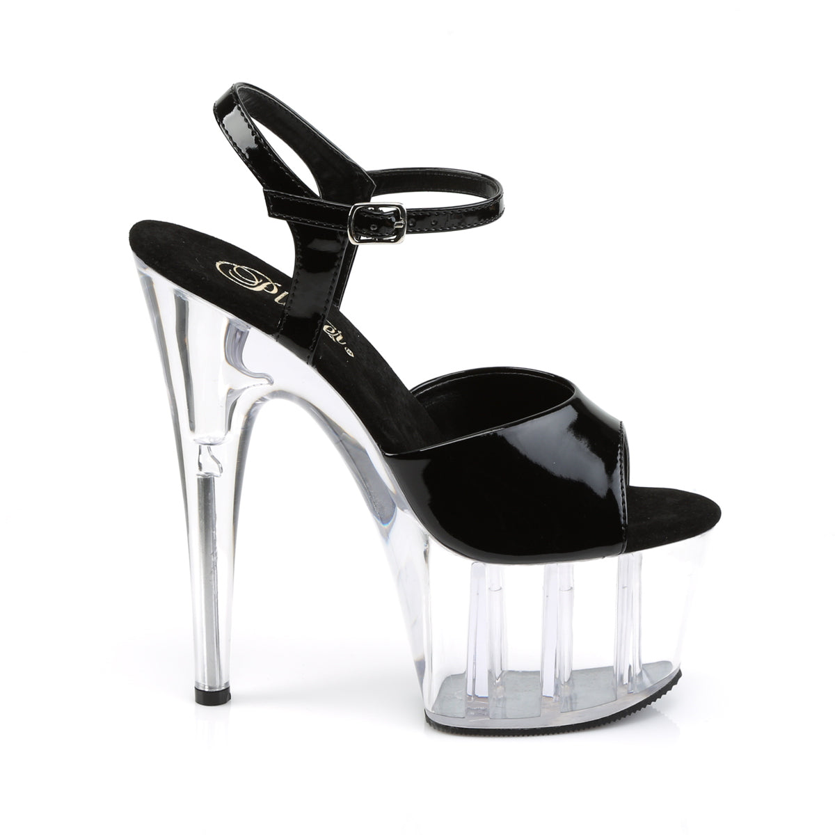 ADORE-709 7" Heel, 2 3/4" PF Ankle Strap Sandal