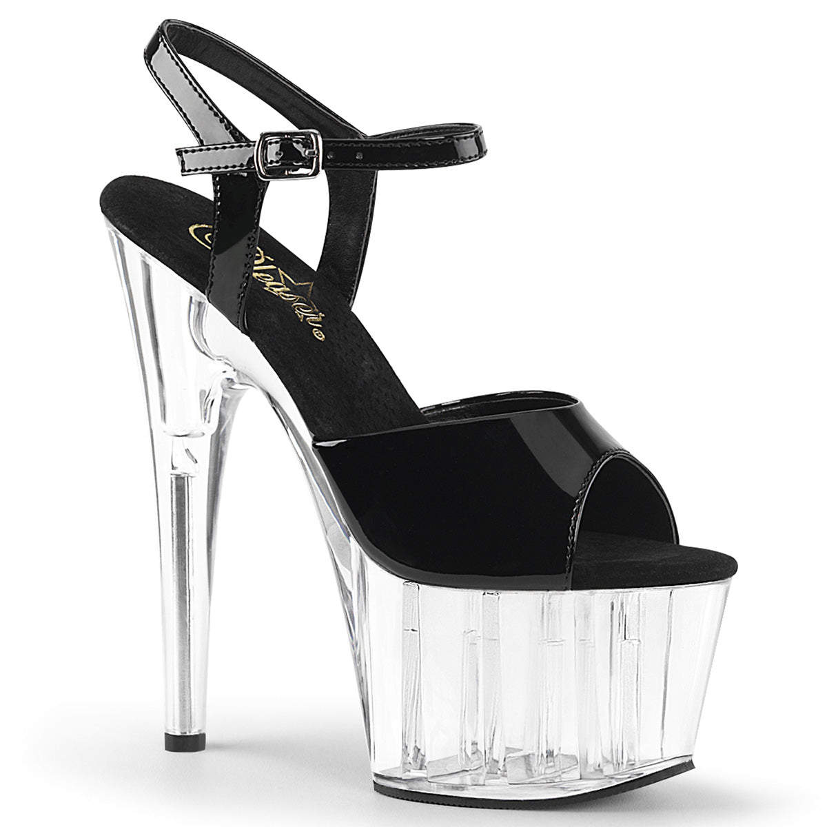 ADORE-709 7" Heel, 2 3/4" PF Ankle Strap Sandal