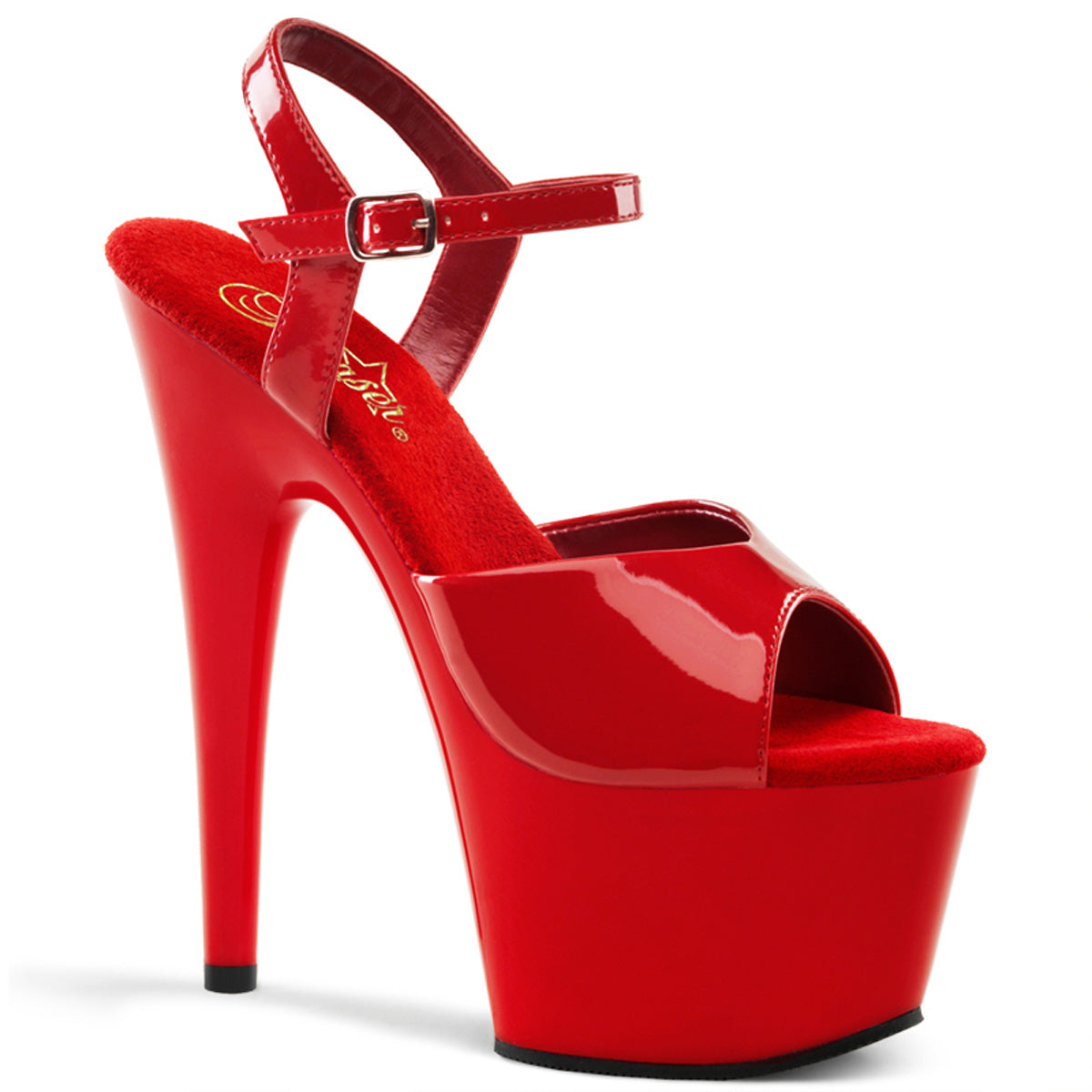 ADORE-709 7" Heel, 2 3/4" PF Ankle Strap Sandal