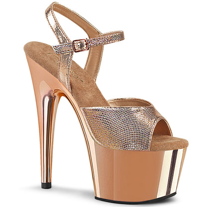 ADORE-709 7" Heel, 2 3/4" PF Ankle Strap PF Sandal
