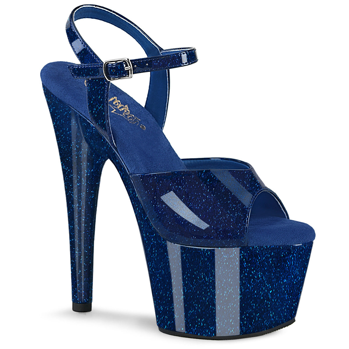 ADORE-709GP 7" Heel, 2 3/4" PF Ankle Strap Sandal