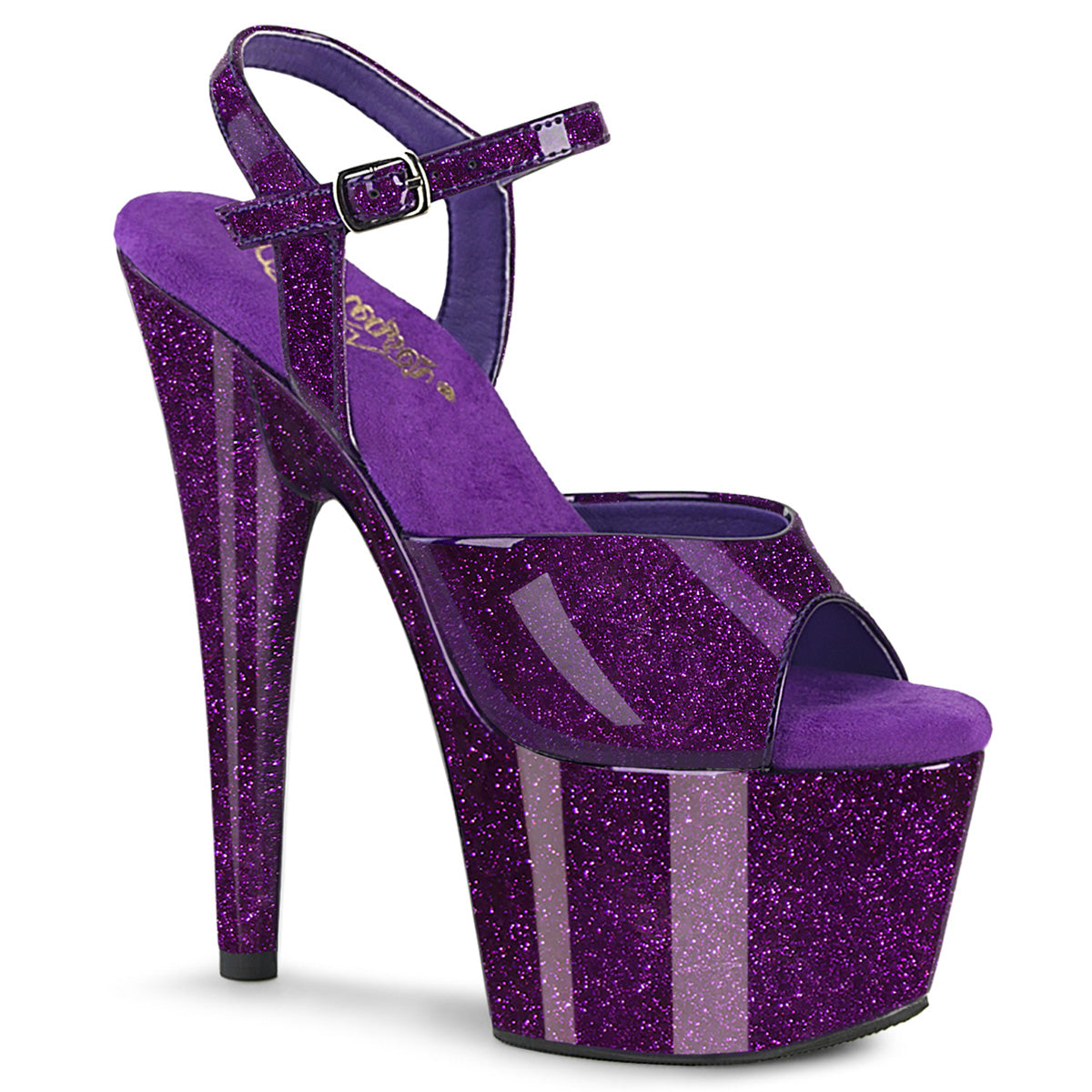 ADORE-709GP 7" Heel, 2 3/4" PF Ankle Strap Sandal